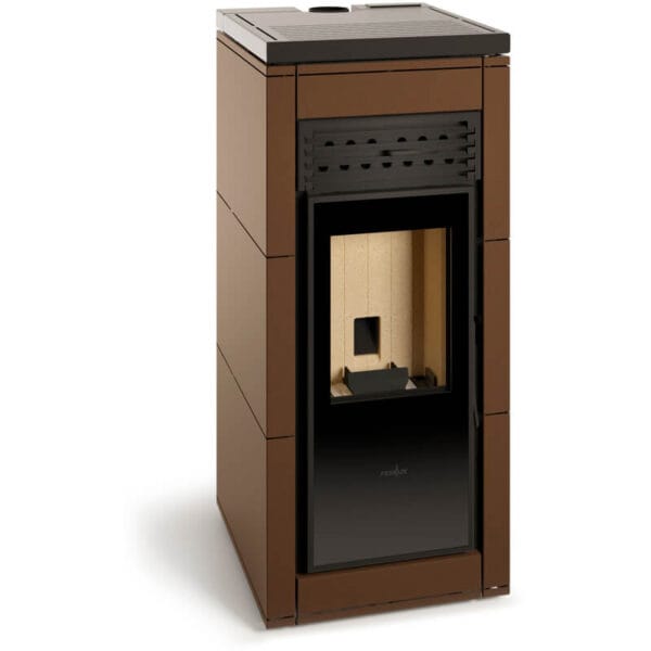 FERLUX Poêle à granulés VENUS 8kW Marron vintage